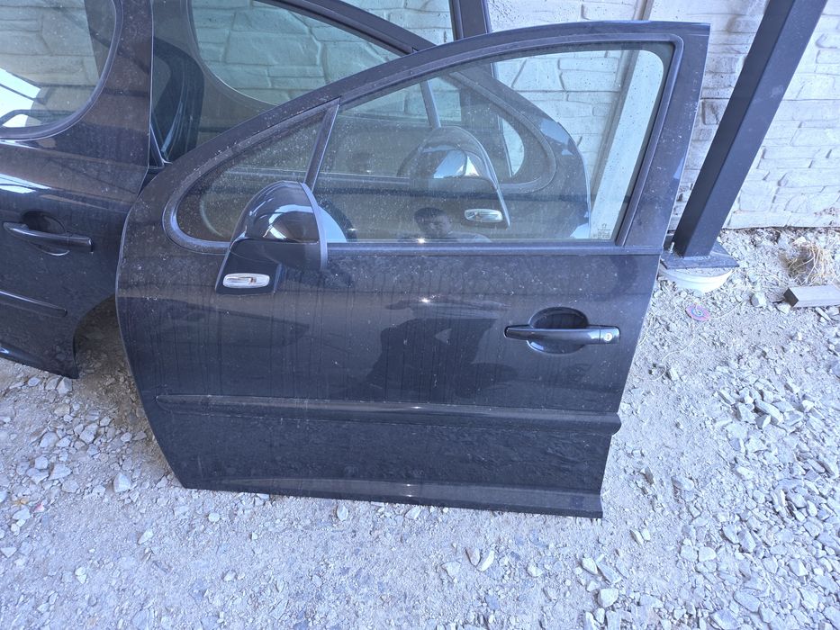 Lewe drzwi  peugeot 207 lusterko  szyba