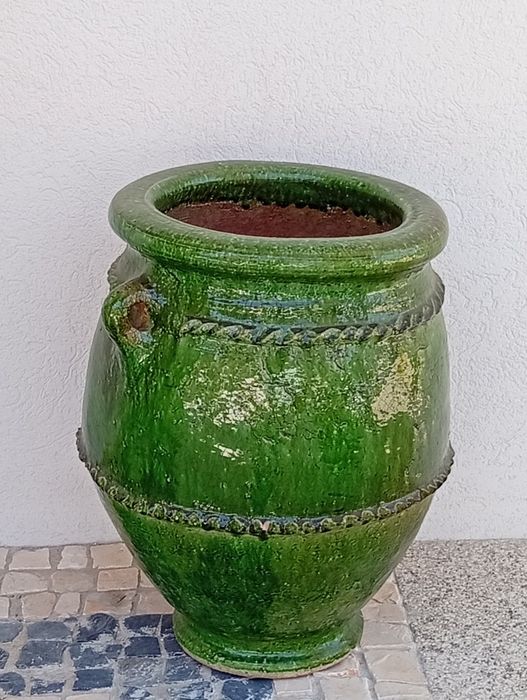 Vasos rústico e vidrados