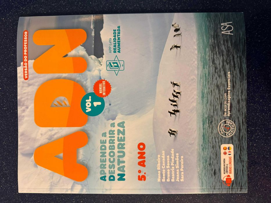 ADN 5.º Ano ASA Editora Dossier de Professor NOVO