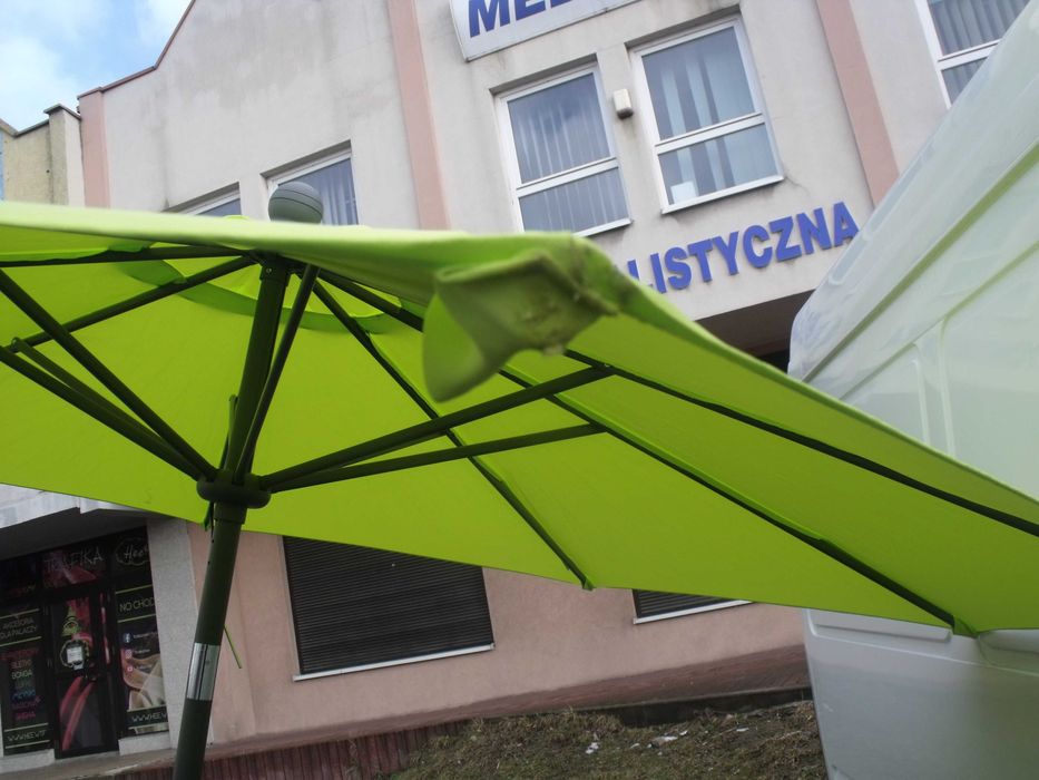 Parasol ogrodowy okrągły 270cm Schneider HARLEM zielony