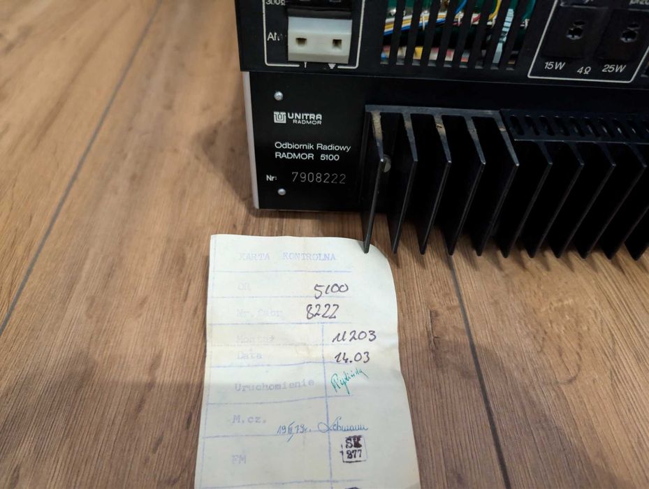 Radmor 5100 CHASSIS ORYGINAŁ + ORG Lista !! Aluminium 79 ROK ! IDEALNY