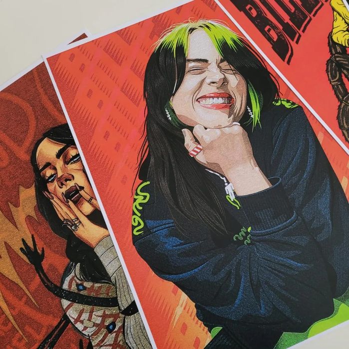 Billie Eilish Pósters - Pop art