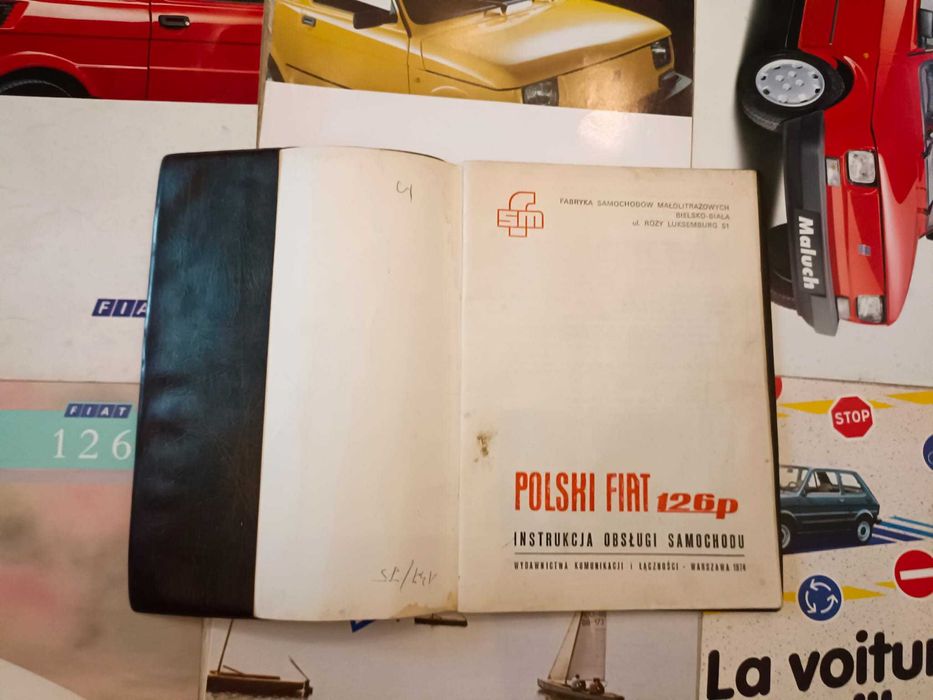 Instrukcja obsługi fiat 126p pierwsza seria 1974r.