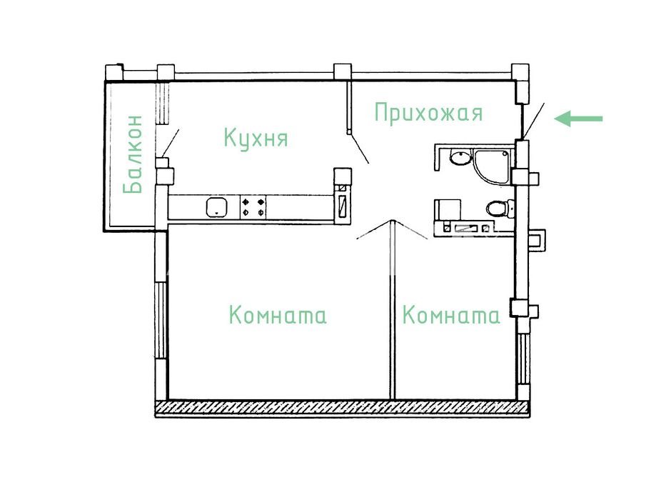 2-х кiмнатна квартира в  ЖК Одеський Двір, Молдованка - View 6
