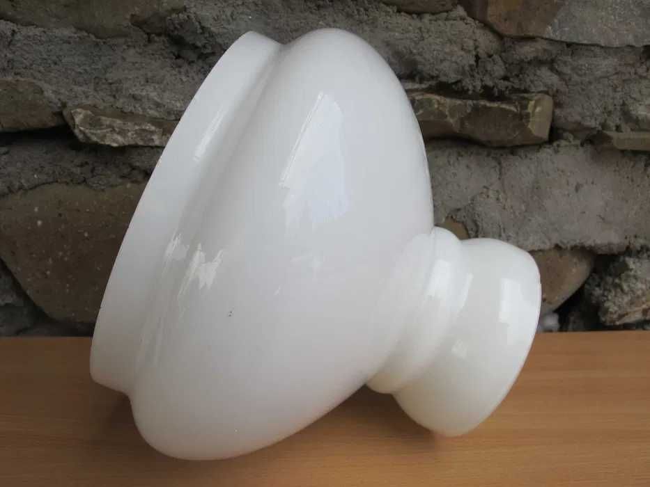 Duży szklany Klosz do lampy naftowej_ALADYN_otwór montaż 192 mm