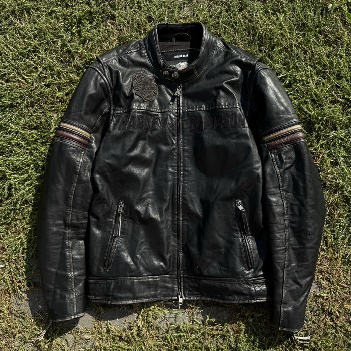 Кожаний бомбер harley davidson, vintage, archive, opium
