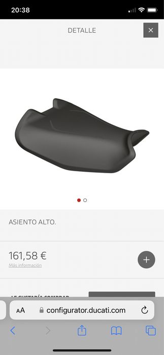 Banco para mota Ducati