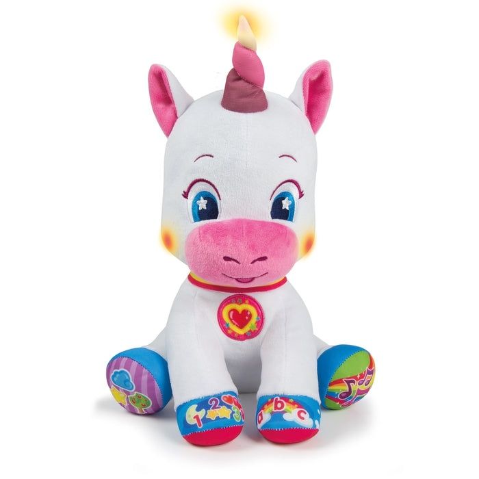 Unicórnio Peluche Interativo (C/ som e luzes)
