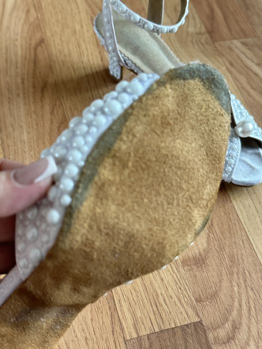 Buty Ślubne z perełkami  Choreo - roz. 36