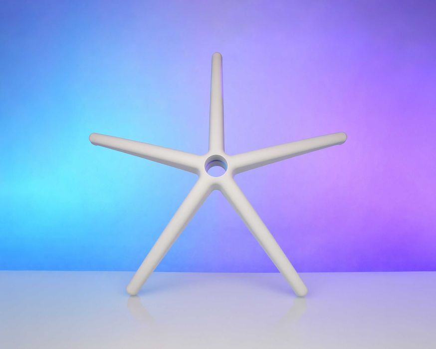 Podstawa do fotela biurowego / krzyżak, biała (NOWA)