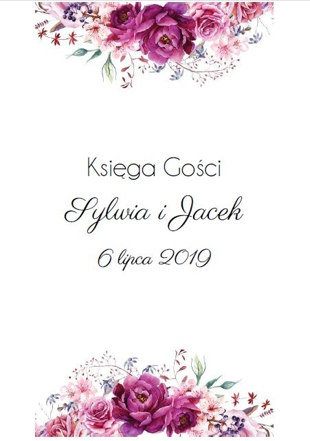 Księga Gości 80 kartek czarne Fotobudka