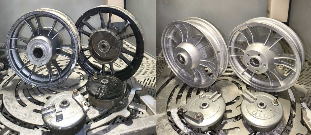 Aquablasting,  Vapor blasting,   szkiełkowanie w osłonie wodnej.