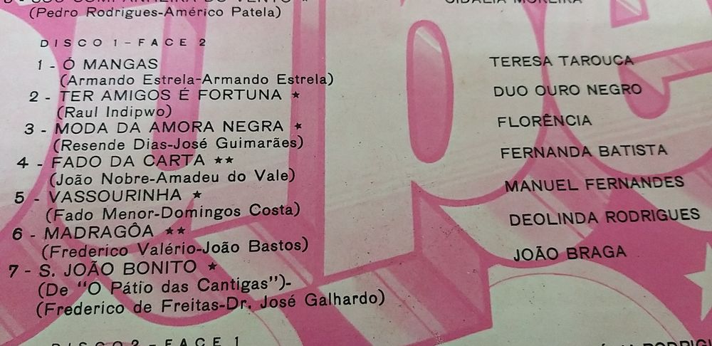 Vinil Música Portuguesa.