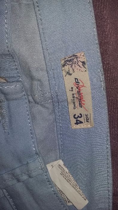 Spodnie jasne niebieskie rurki 34 xs diverse nowe