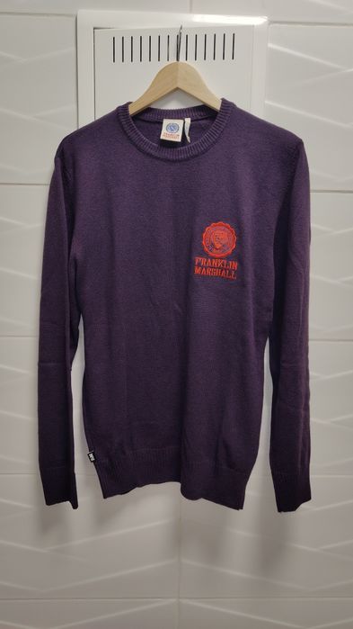 Sweter Franklin Marshall r. L fioletowy Wełna