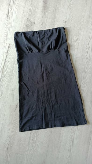 Bawełniana sukienka tuba czarna