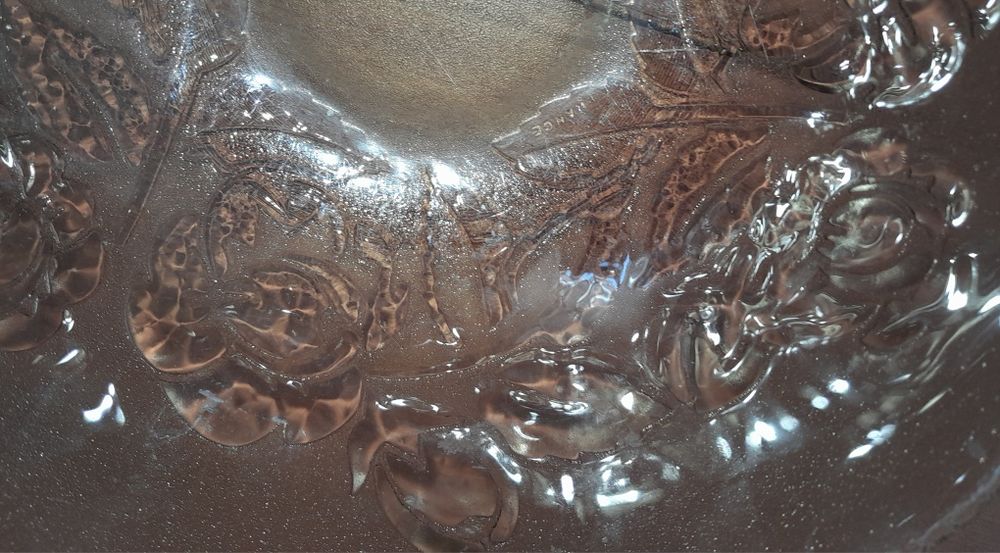 Taça decorativa de vidro