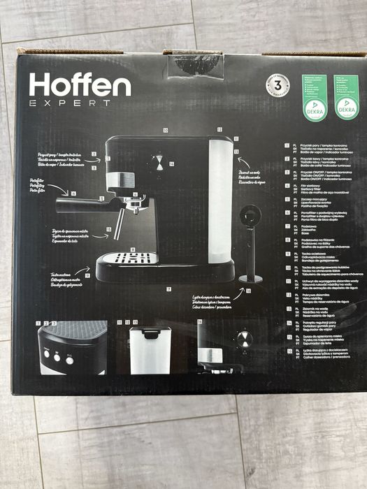 Nowy ekspress do kawy Hoffen Expert kolbowy porzadny