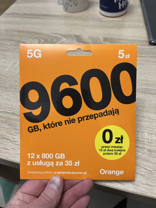 Fajny prosty numerz Orange