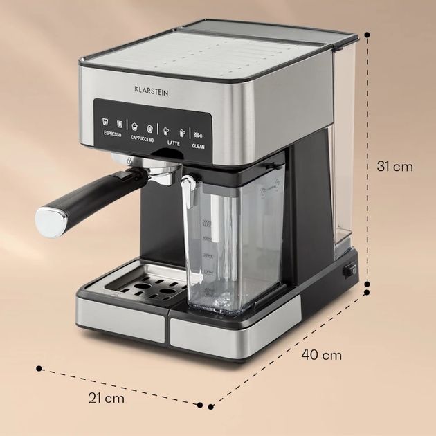 Кавоварка Latte з Німеччини Klarstein Arabica Comfort 10035655
