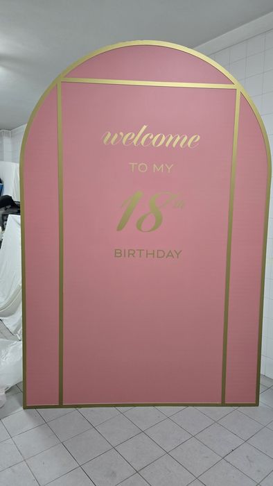 Painel decorativo 2,2m de altura aniversário