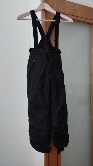 Calças de SKI Pretas Quentes e Impermeáveis