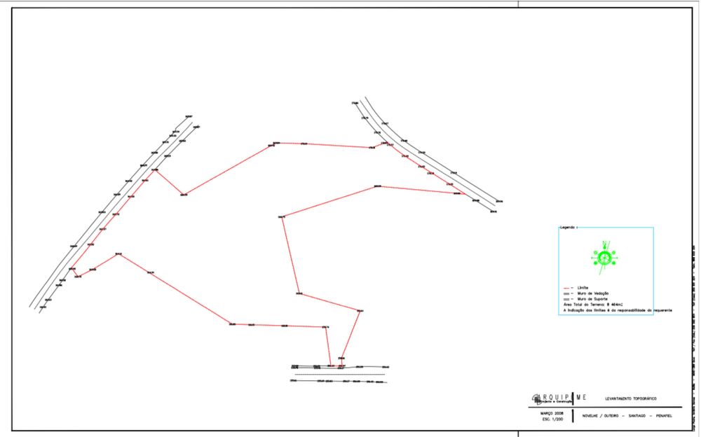 Terreno construção com 8464m2 em Santiago de Subarrifana - Penafiel