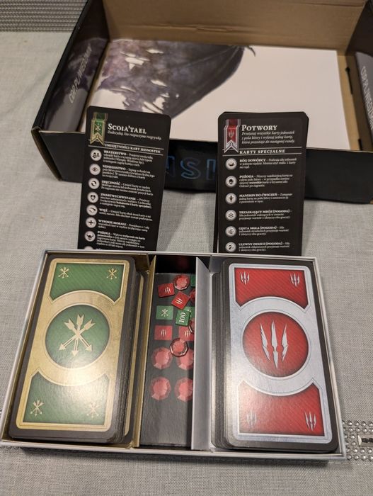 CDP Insider Krew i Wino + Serca z kamienia Wiedźmin 3. 4 talie Gwint