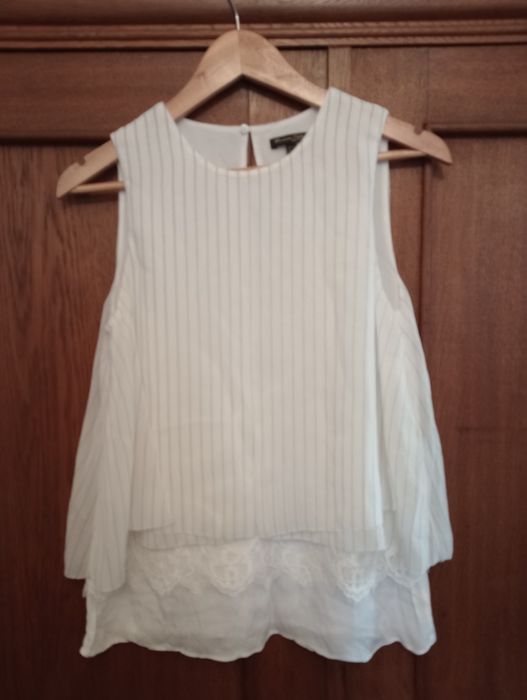 Letnia bluzeczka top biała Massimo Dutti roz 38
