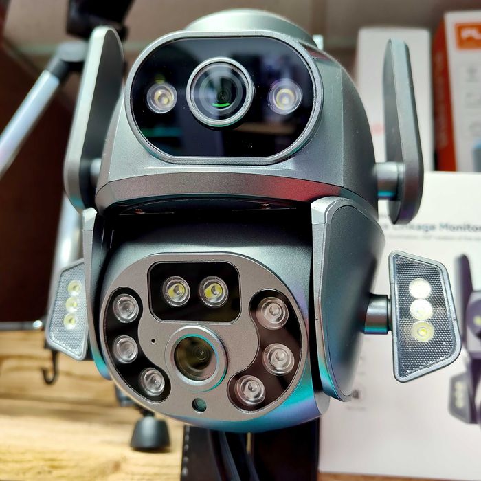 Вулична IP-камера XO CR04 Robot Dual Screen  Wi-Fi IP66