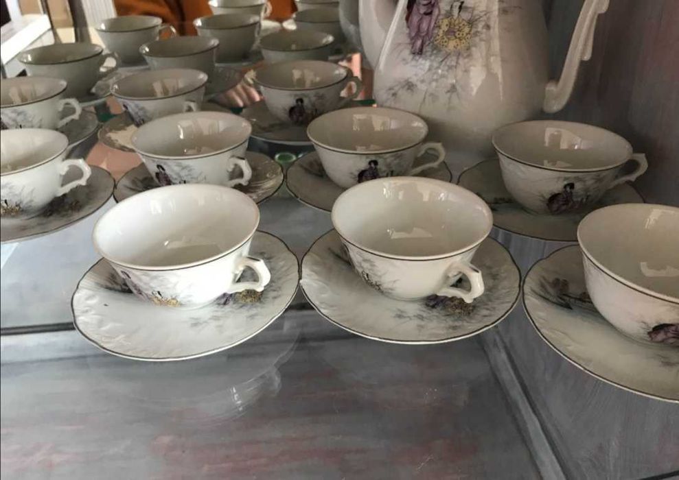 Serviço chá / café Vista alegre. geisha japonesa porcelana
