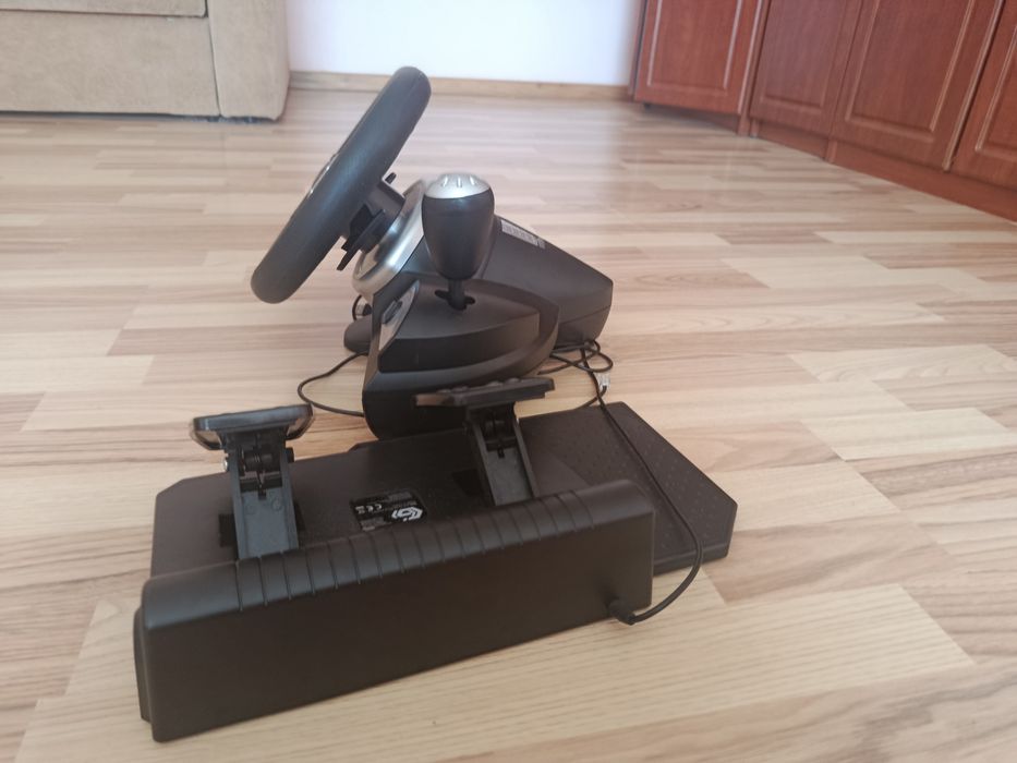 Дротове кермо Gembird STR-M-01 PC/PS3/PS4/Nintendo Black