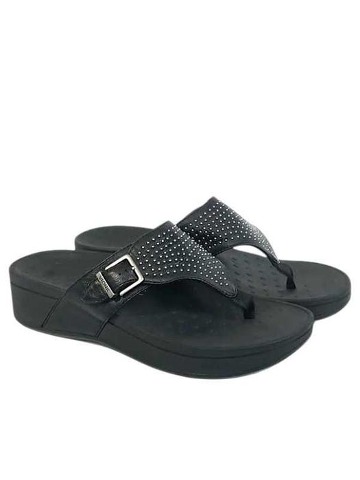 Кожаные ортопедические женские вьетнамки Vionic Capitola Platform Sandal Оригинал