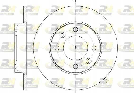 Tarcza hamulcowa tył C2 C3 C4 Berlingo 307 ROADHOUSE ROA663000/0374