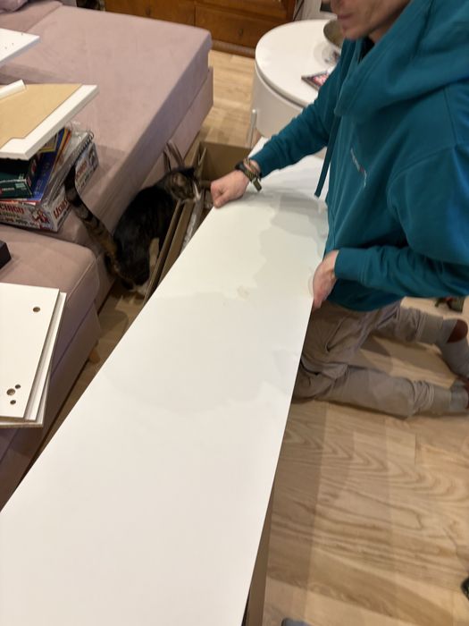 Szafka RTV Selsey biała nowa z wadą