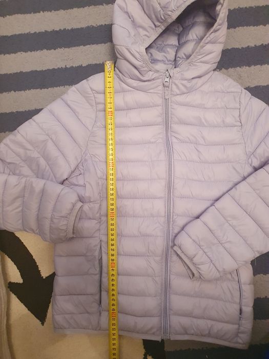Kurtka pikowana dziewczęca r 146 delikatna lila