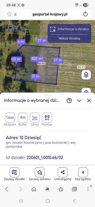 Działka budowlana Kościerzyna ul. Osiedle za lasem - Widok 4