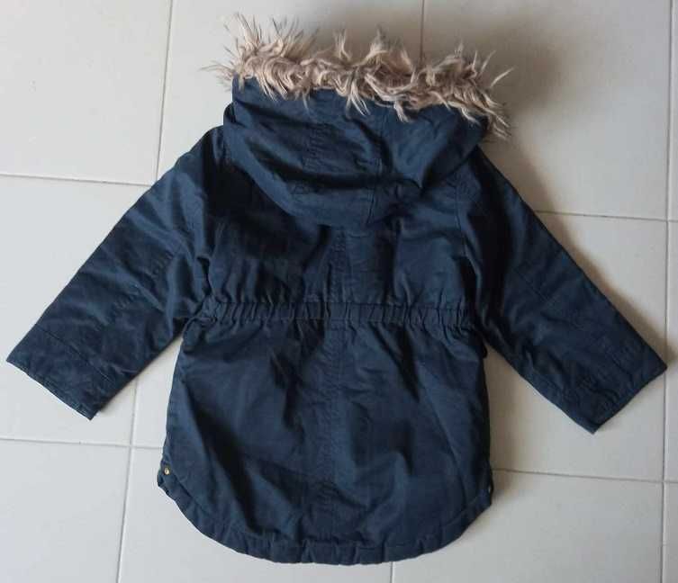 zimowa kurtka parka kiabi 116cm