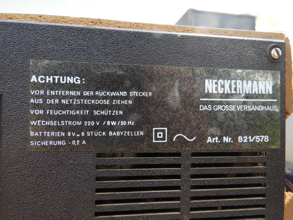 Radio Neckermann 821 / 578 niesprawne na części