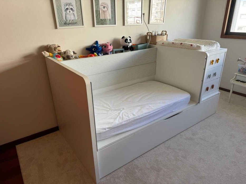 Berço conversivel com cama solteiro