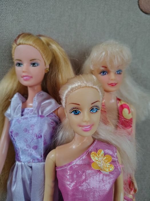 Lalki typu Barbie lata 90 ,zestaw 3 szt.