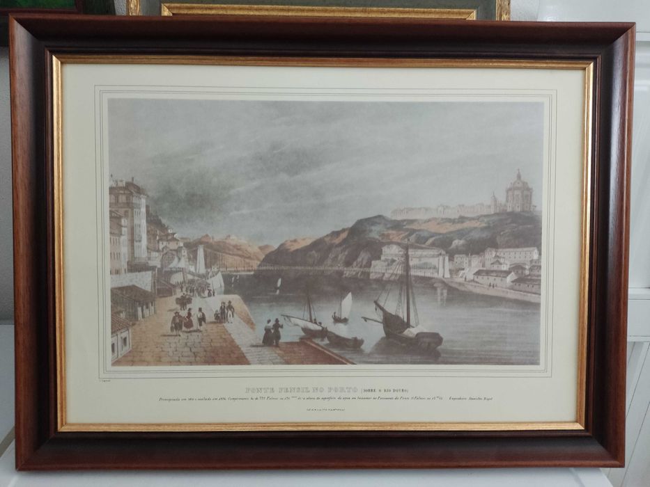 Vários Quadros/pinturas Rio/Riberia/Pontes Porto/Gaia