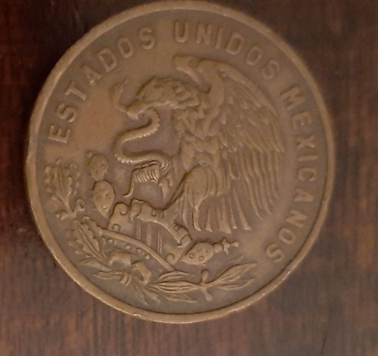 20 centavos mexicanos pirâmide do sol de 1966