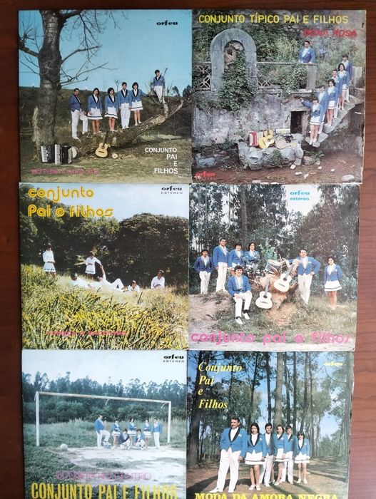 Disco de vinil singles Conjunto Pai e Filhos