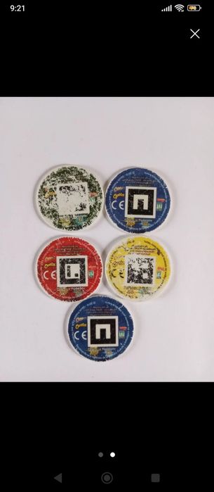 5 Tazos Gormiti ( Estado razoável )