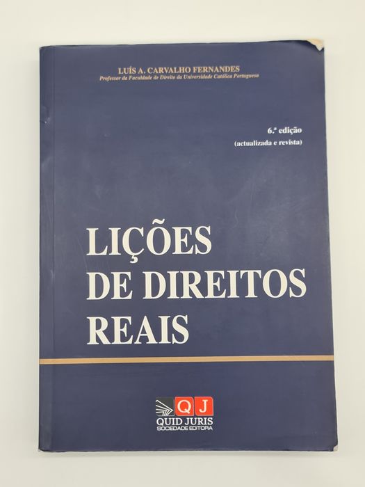 Livro Lições de Direitos Reais 6a edição