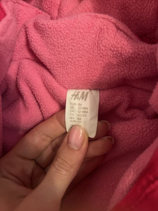 Комбінезон H&M рожевий для дівчинки демісезонний
