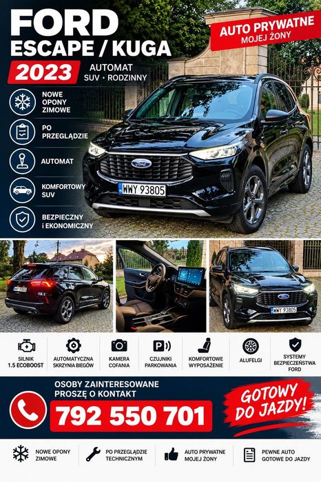Ford Escape Ford Escape 1.5 ecoboost AWD 2023 automat
