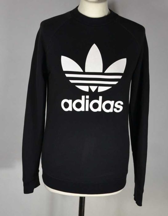 ADIDAS Trefoil Crew Logo Bluza Damska 36 Oryginlna Bawełna Super Stan