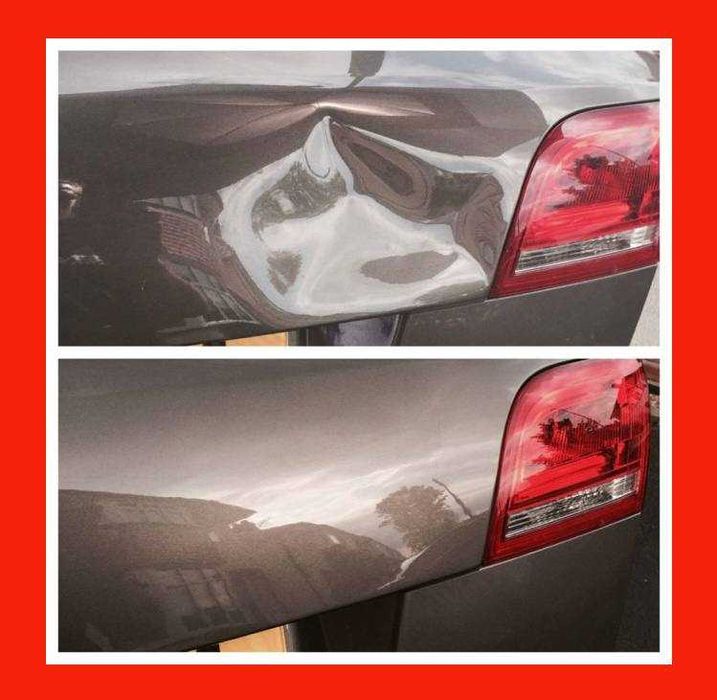 Usuwanie wyciaganie wgnieceń bez lakierowania bez malowania metod PDR